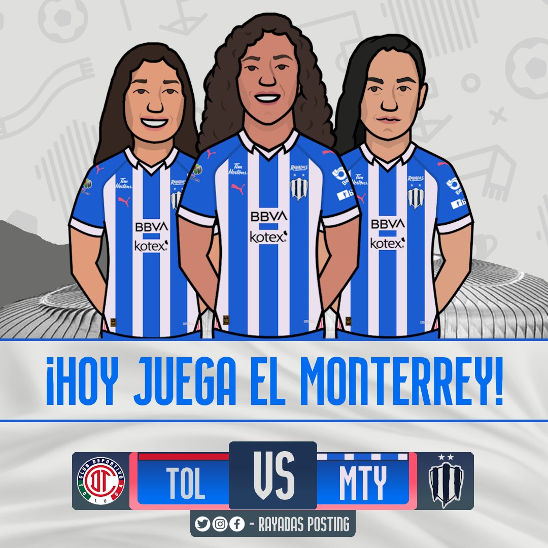 RayadasPosting's tweet photo. Hoy empieza un nuevo camino, con la misma ilusión, como la primera vez. 🏆
Rayado/a, ¿Vienes con nosotros?
¡VAMOS CON TODO, POR TODO! 💙
⚔️ - #TOLvsMTY
🕔 - 17:00 📺 - ViX
🏟️ - Nemesio Diez https://t.co/tp13OSVnlS