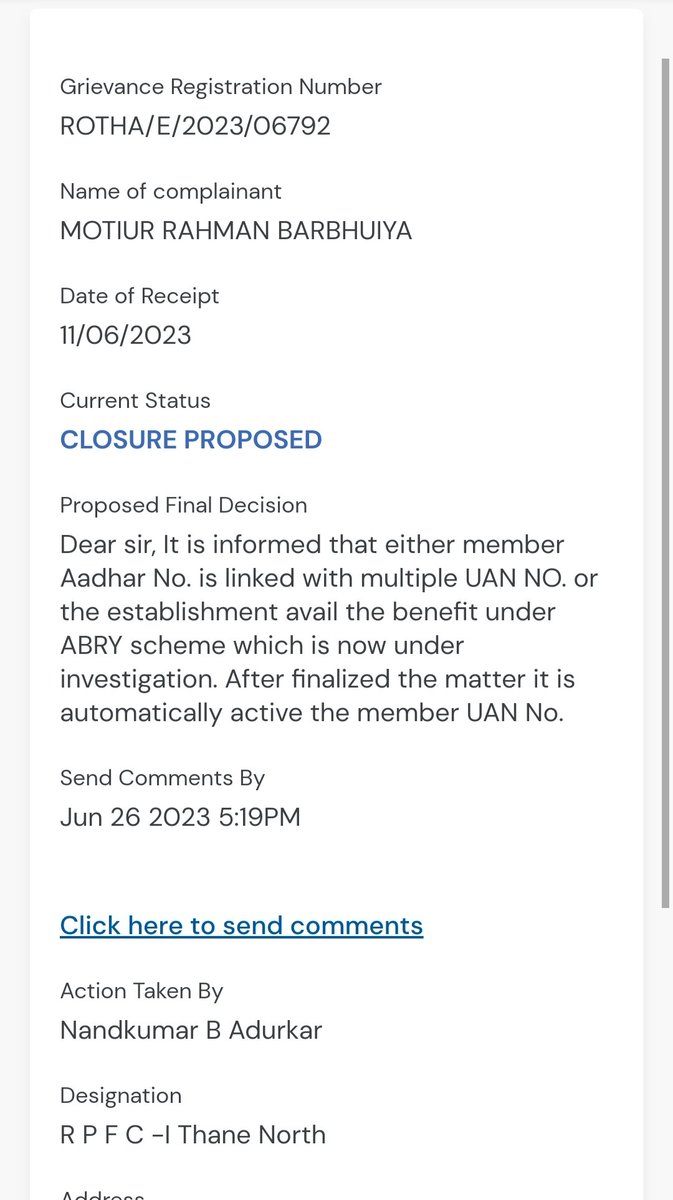 MotiurBarb's tweet photo. @socialepfo @PMOIndia @byadavbjp @Rameswar_Teli @LabourMinistry @PIB_India @MIB_India @AmritMahotsav Hi sir my uan number 100003904695 please check my uan number showing is disable https://t.co/SMQ85NvZoK
