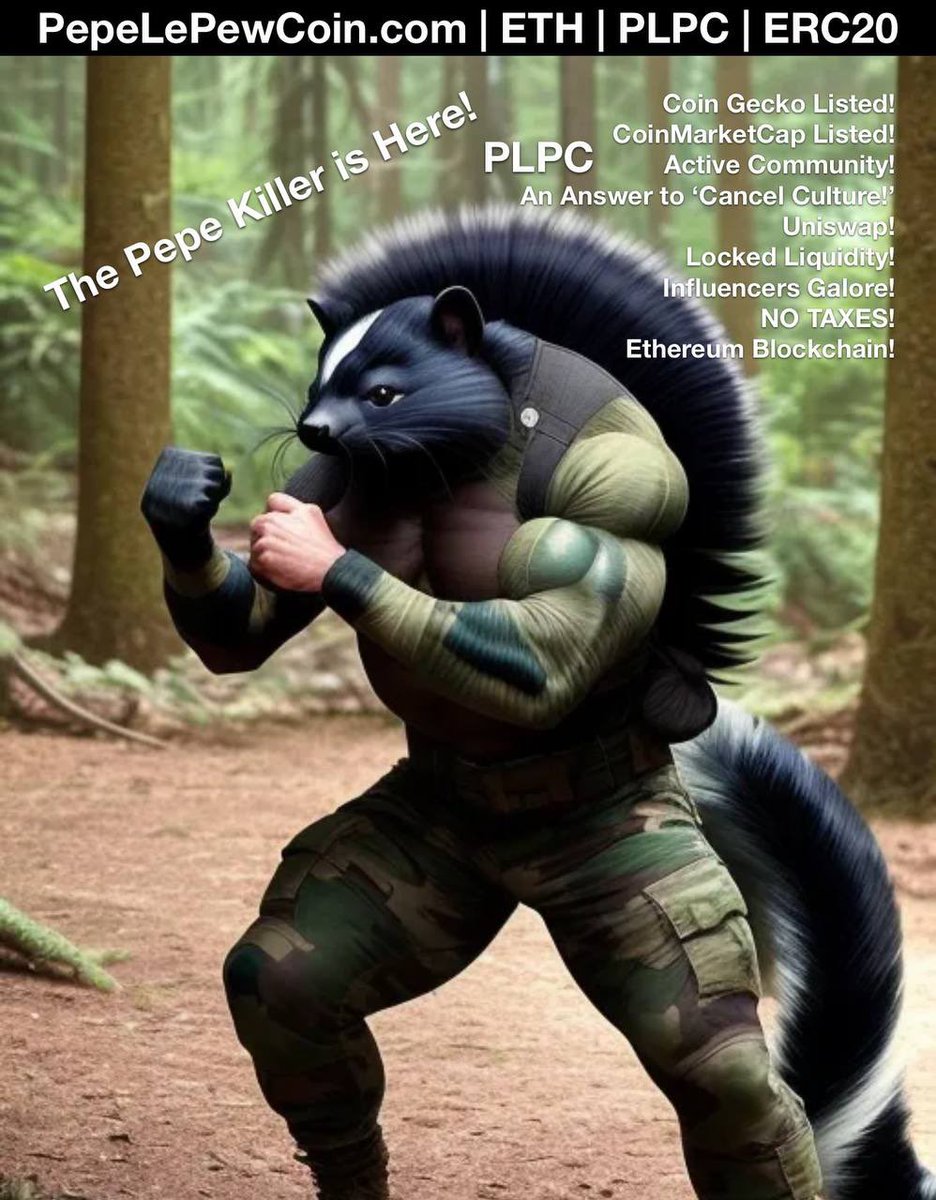 Crypto12bill's tweet photo. Why? Why do so many talented, hard-working, and already successful people gather to create a meme coin? Is it for something simply ordinary? Really?#PepeLePewCoin #PepeArmy #TOPSECRETMEMECOIN #memecoins #PLPC $PLPC https://t.co/xPL2idWu3U