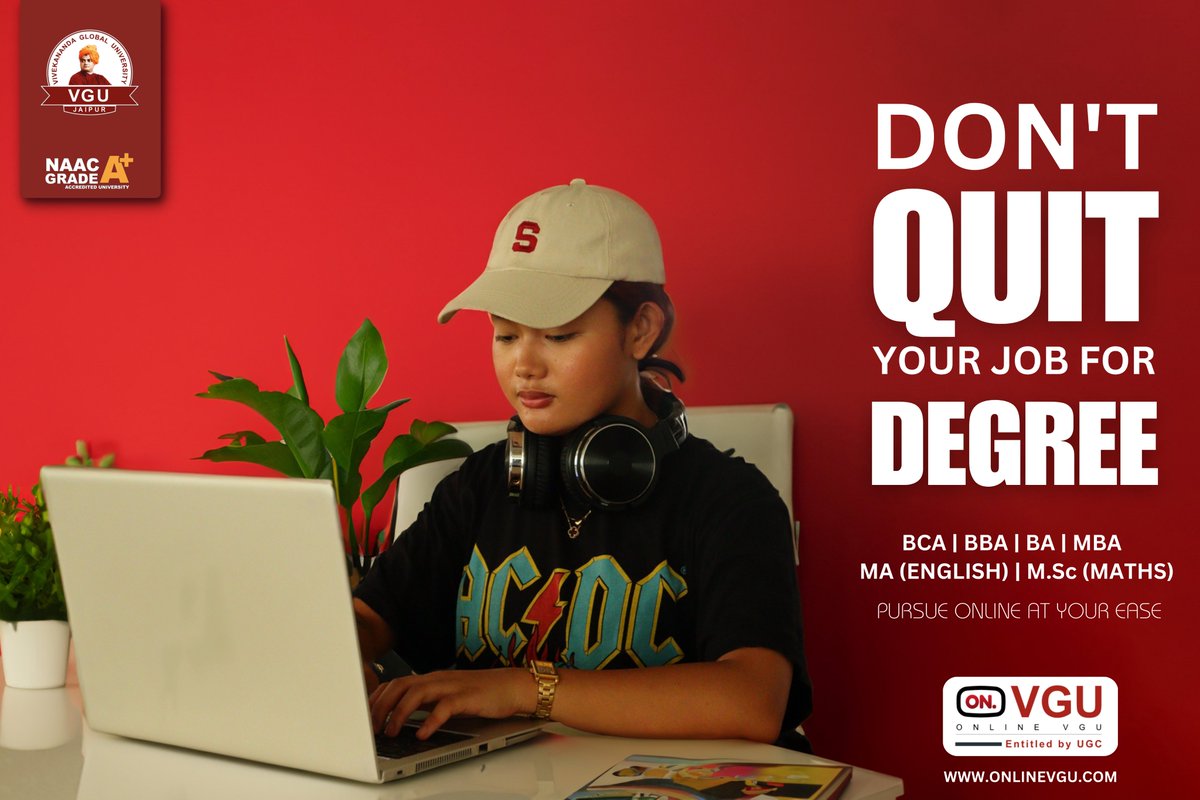 Online_VGU's tweet photo. 🎓 Are you tired of putting your career on hold for a degree? 🤔 Don't quit your job, pursue your dreams with VGU's flexible and affordable online degree programs! 💻🌟 https://t.co/XA9t954aOl