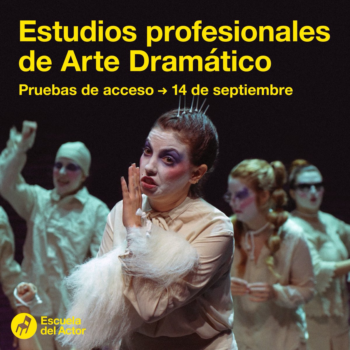 🚨PRUEBAS DE ACCESO🚨 a los Estudios Profesionales de ARTE DRAMÁTICO ✨🎭🎬
📅 ¡¡Nueva convocatoria!! 14 DE SEPTIEMBRE

+info:
✉️ info@escueladelactor.com
🖥️ escueladelactor.com
📞 963852150

#escueladelactor #artedramatico #actriz #actor #teatro #cine #valencia