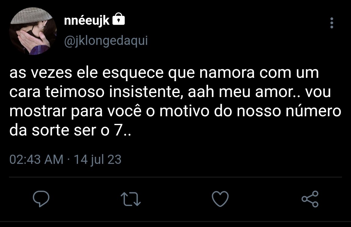 btswilld's tweet photo. #jikookau / #aujikook ; Seven

Jimin sempre terminava com Jeon Jungkook e voltava após sete dias pelas as recaídas mas dessa vez foi diferente..

Ou

Onde Jeon não aceita o termino e vai tentar reconquistar a sua "estrella" em sete meses e provar que o ama de verdade. https://t.co/nIuKhnQMet