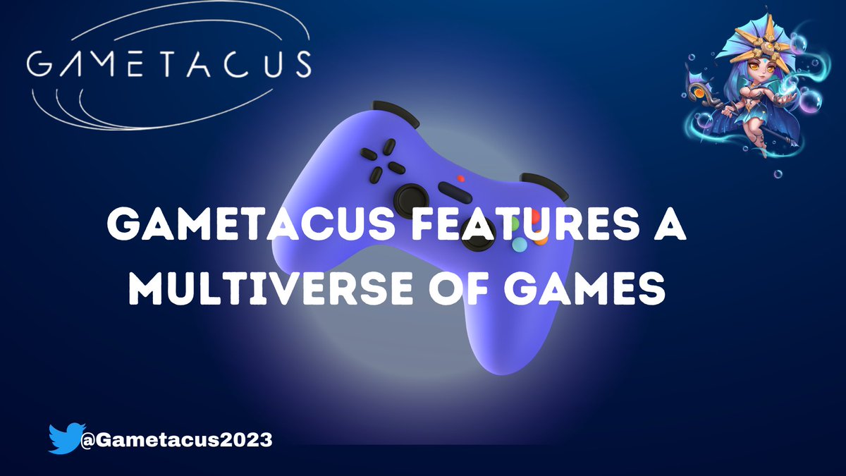 EgbunaMitchelle's tweet image. There is a multiverse of games in @Gametacus2023, and each game has its own backstory and set of NFTs and tokens.

This makes a feeling of story profundity and speculation for clients and permits them to develop assortments across numerous games.

#Gametacus #Gamefipro #NFT