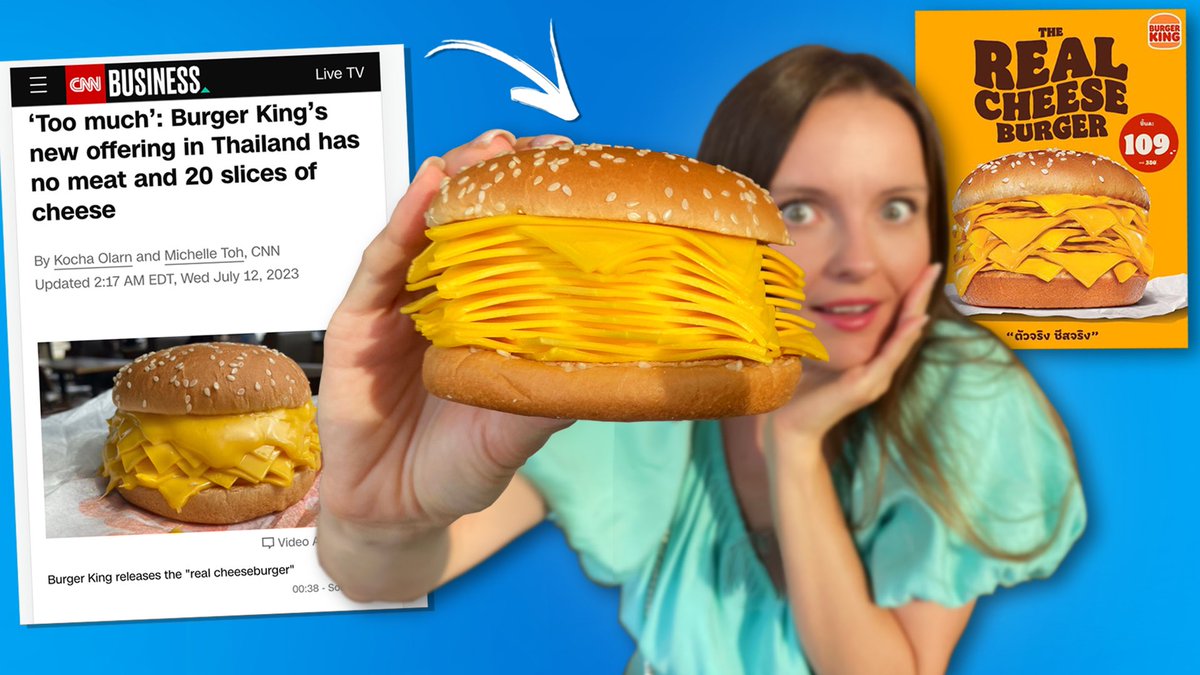 DaysOfBers's tweet photo. Пробуем бургер из новостей: REAL CHEESEBURGER🧀😱
https://t.co/iRSOHu1GiA https://t.co/JsCMMP8Eb1