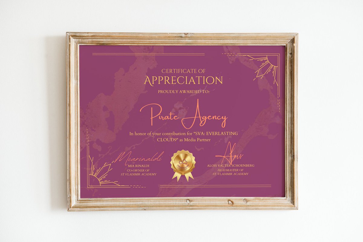 SVA_Invitation's tweet photo. ⠀
Dear @PIRATEGENCY, 

Thank you for attending St. Vladimir Academy 9th Anniversarry, SVA Everlasting Cloud9. It means so much to us that despite your busy schedules, you were present to mark this beautiful moment with us. 

Thank you for coming. ♡
⠀ https://t.co/MSXU3OUoWC