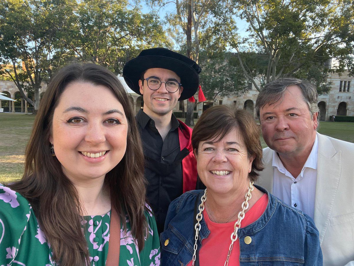 Mark Milner (@markmilner96) on Twitter photo Delighted to have graduated from my PhD yesterday! Thanks so much to my amazing supervisors <a href="/inflammasomelab/">Inflammasome Lab</a> and <a href="/s_burgener/">Sabrina Sofia Burgener</a>, the entire inflammasome lab at <a href="/IMBatUQ/">Institute for Molecular Bioscience</a>, and the fam over from Ireland for all their support the entire time and for celebrating this PhD one final time! Delighted to have graduated from my PhD yesterday! Thanks so much to my amazing supervisors <a href="/inflammasomelab/">Inflammasome Lab</a> and <a href="/s_burgener/">Sabrina Sofia Burgener</a>, the entire inflammasome lab at <a href="/IMBatUQ/">Institute for Molecular Bioscience</a>, and the fam over from Ireland for all their support the entire time and for celebrating this PhD one final time!