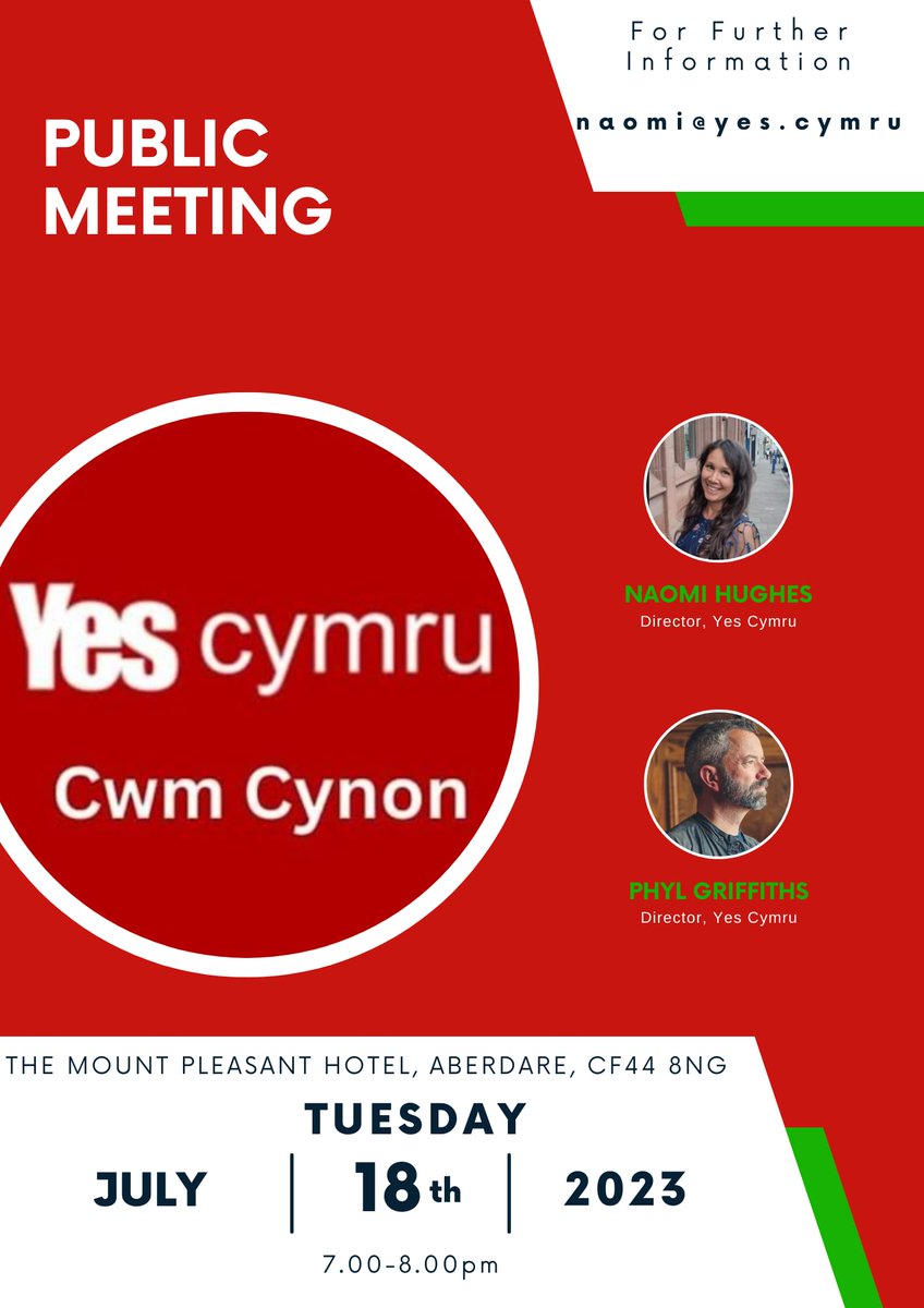 Cofiwch hyn nos Fawrth nesaf.
Remember this next Tuesday evening! #anibyniaeth <a href="/YesCymru/">YesCymru</a> <a href="/yesaberdare/">YesCymruAberdar</a>