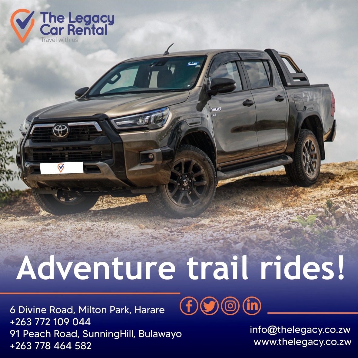 Adventure awaits. Travel with us!
#adventuretime #excursions #feelgood #enjoylife #befree #breeze #allyouneed #JourneywithUs #weekendmood #adventure #familytime #travel #wegotyoucovered #thecarsyouwant #Friday #vehicles #carhire #chooseus #journey #rental #booknow #travelwithus