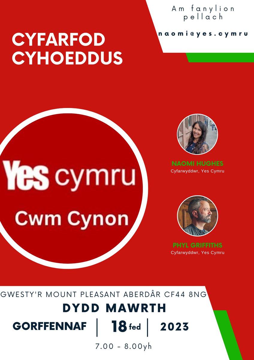 Cofiwch hyn ar nos Fawrth nesaf!!
Remember this next Tuesday evening!!!