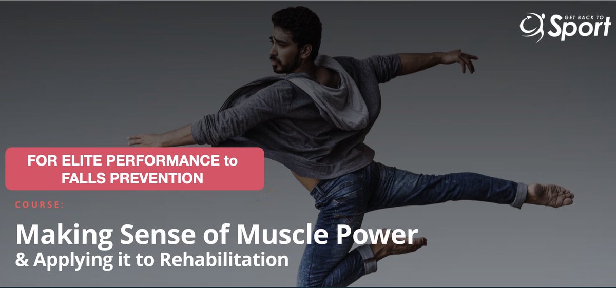 MAKING SENSE OF POWER &amp; Applying it to rehabilitation 

Online course NOW OPEN 😀

getbacktosport.com/making-sense-o…

All that you need to know to understand the critical components of explosive force production &amp; load accommodation AND how to apply to rehab 

Enrolment closes 27th July