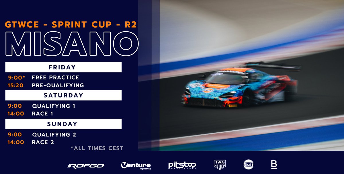 Ciao Italia! 🇮🇹🍝

Back at it for Round✌️of the sprint cup. Forza ragazzi! 🔥

#misano #GTWorldChEu #McLaren