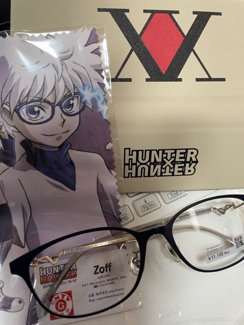 nore_dw's tweet photo. 来たわー
#zoff  HUNTER×HUNTERコラボめがね

団長ver.が凄くカッコ良かったけども
推しは裏切れず
キルアver. https://t.co/C9f3KGzLiH