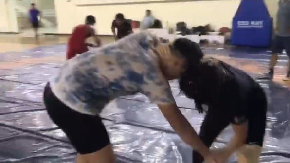 WPFG_India's tweet photo. 🤼💪 Pushing Limits to the Max!
From refining their techniques to strengthening their bodies and minds, #Wrestlers are on a quest for greatness as formidable athletes.
Brace yourself for their unwavering passion and unyielding spirit!
#UnleashTheBeast #FrontLinetoFinishLine
1/2 https://t.co/ZSBDx1LUZg