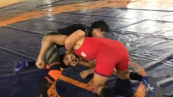 WPFG_India's tweet photo. 🤼💪 Pushing Limits to the Max!
From refining their techniques to strengthening their bodies and minds, #Wrestlers are on a quest for greatness as formidable athletes.
Brace yourself for their unwavering passion and unyielding spirit!
#UnleashTheBeast #FrontLinetoFinishLine
1/2 https://t.co/ZSBDx1LUZg