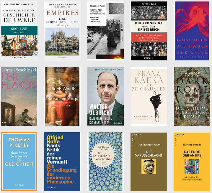 CHBeckLiteratur's tweet photo. Ab jetzt überall im Buchhandel erhältlich: Die ersten Neuerscheinungen des Herbstprogramms. Mehr unter: https://t.co/RQO8qWm3VE https://t.co/LvS4U6Z84Z