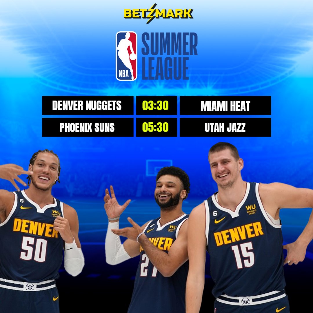 🏀 NBA Yaz Ligi heyecanı tüm hızıyla devam ediyor!
#betzmark