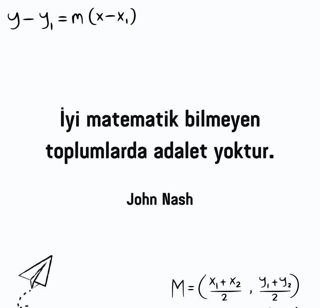 Mahfi Eğilmez John Nash'in bu sözüne Başarısızlığa Övgü kitabında șu șekilde yorum yapıyor: 'Asıl olan matematiği öğrenmekten çok matematiği yaşama uygulayabilmek, yani analiz ve sentez yeteneğini geliştirebilmektir. Eğer matematiği uygulayabilmek için değil de sadece sınavları…