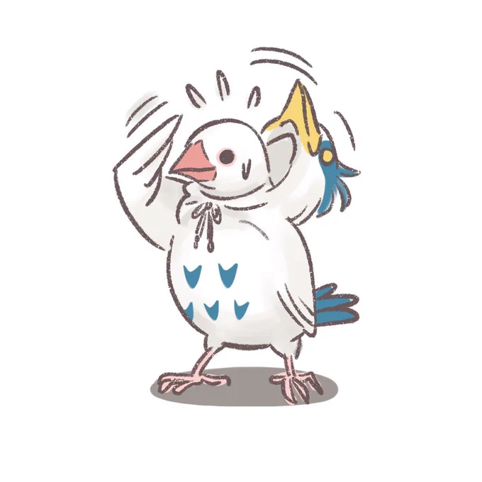 これってもうコレにしか見えない#君たちはどう生きるか #文鳥 