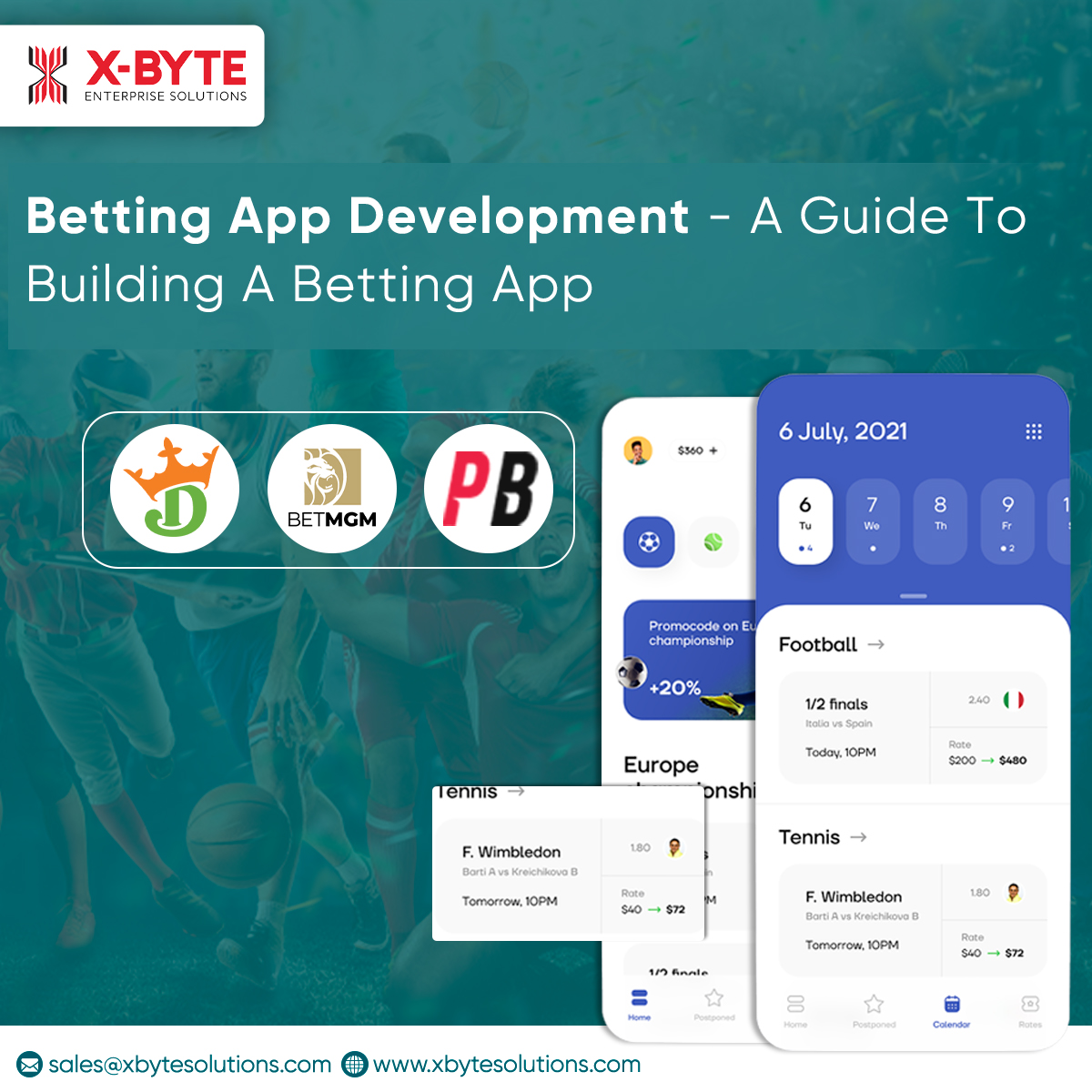 xbyte_solutions's tweet image. Ready to dive into the world of sports betting? Discover the ultimate guide to building your own betting app.

xbytesolutions.com/blog/a-guide-t…

#BettingAppDevelopment #SportsBetting #MobileApps #GamingIndustry #xbytesolution