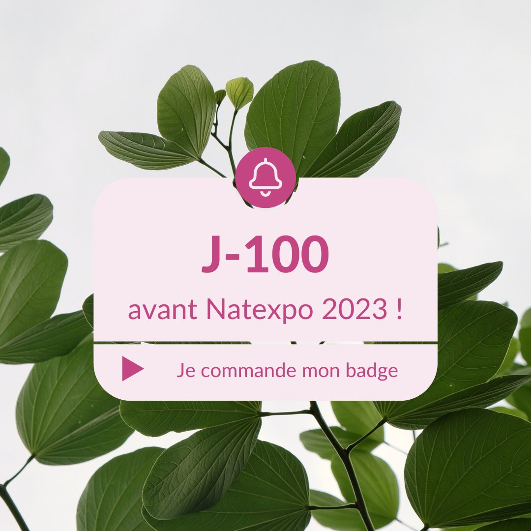🔔 J-100 avant #Natexpo2023
👉 Téléchargez votre #badge #visiteur dès maintenant : lnkd.in/4G0r4+
#JeVisiteNatexpo