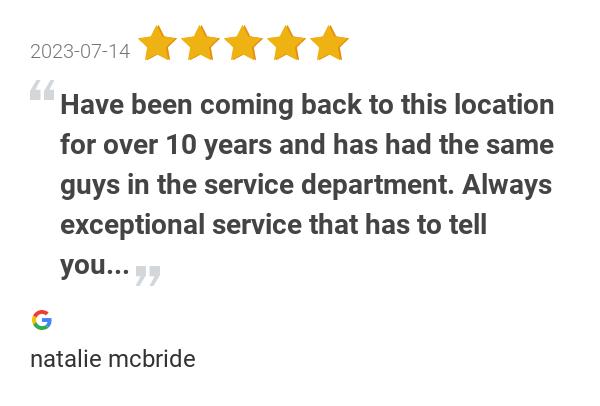 MorreyAutoGroup's tweet photo. New 5.0-star Review: "Have been coming back to this location for over 10 years and has had the same guys in the... https://t.co/Sapc5JnzwJ