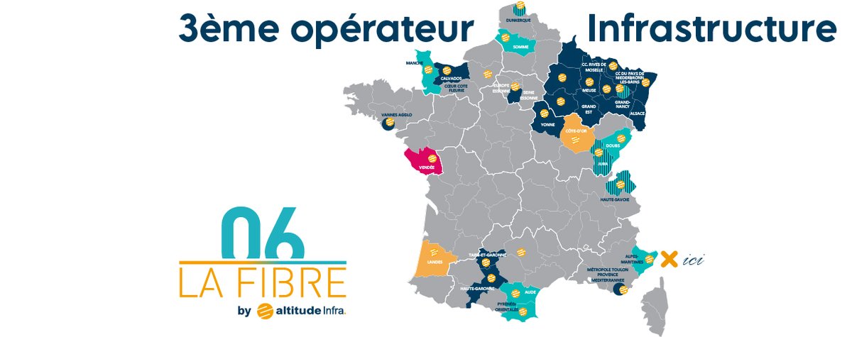 LaFibre_06's tweet photo. [#FRENCHTOUCH 🇫🇷 ]

#AltitudeInfra s’engage auprès des #acteurspublics pour la mise en œuvre de leur stratégie  d’#aménagementnumérique et est le 3ème #opérateurinfra de #fibreoptique en #France, cocorico !🐓🇫🇷

Nous vous souhaitons une belle #FêteNationale  🇫🇷

#LaFibre06 https://t.co/9gzhYcw1wv