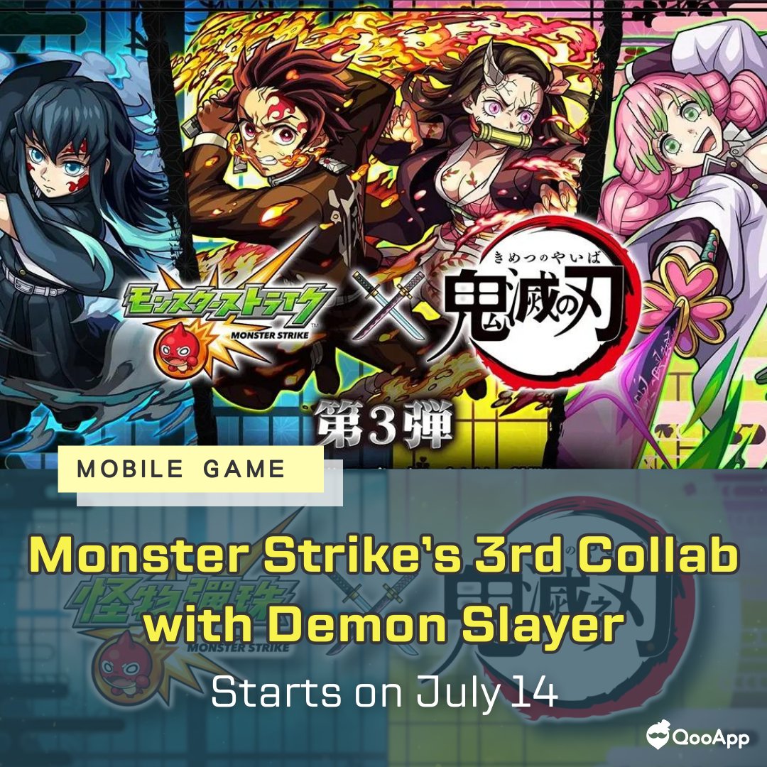 Monster Strike's 3rd Collab with Demon Slayer Starts on July 14 - QooApp  News