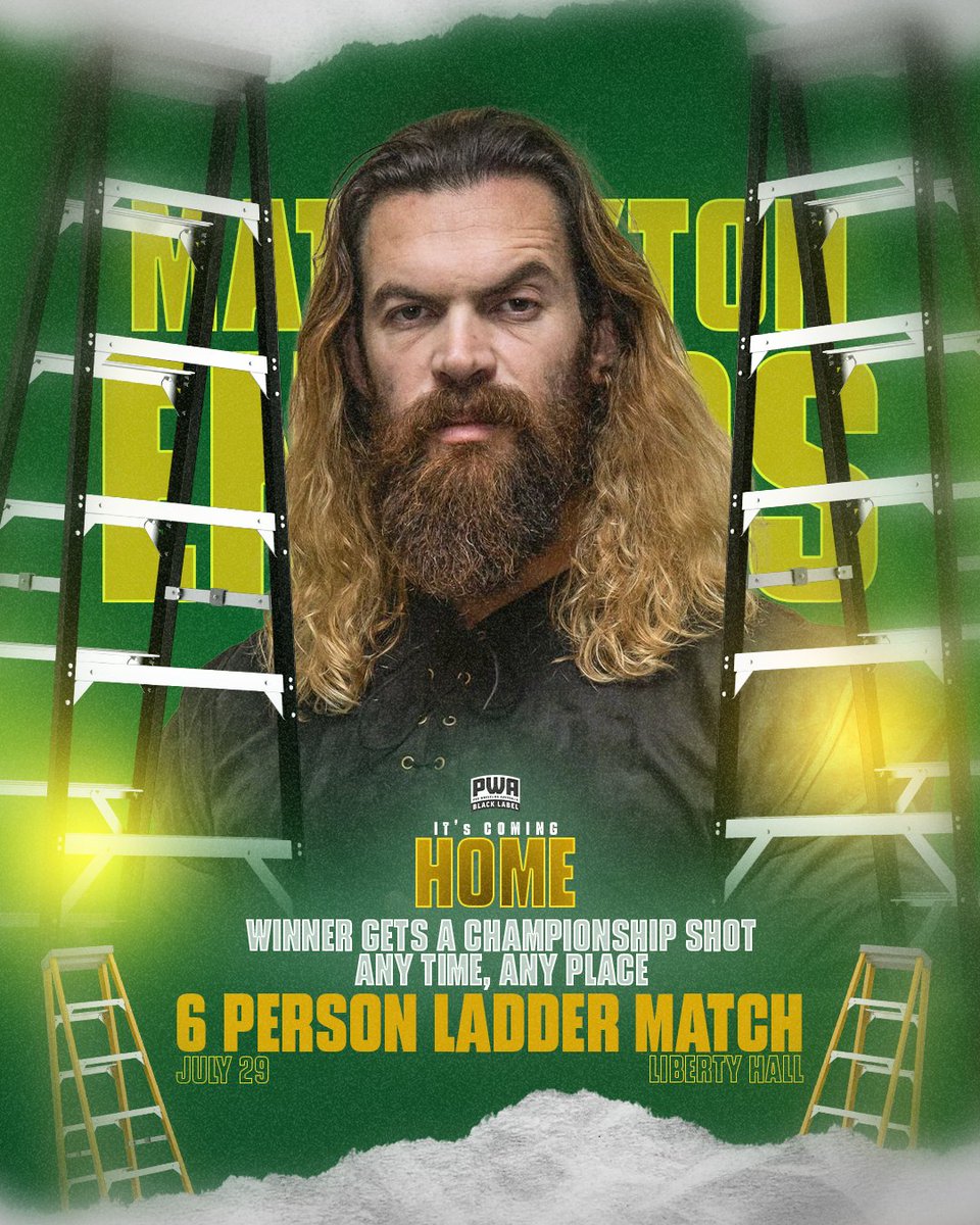 PWAaustralia's tweet photo. 🚨 @BigBrotherBilly , @RealAaronJake  &amp; Matt Boyton enter the 6️⃣ person LADDER MATCH, July 29 

The WINNER gets a championship 🏆 match any time, any place.

JULY 29 📅 | LIBERTY HALL 🏛️
GET TICKETS NOW🎟️https://t.co/BIELyxXvaU 
LIVE ON FITE+ 🎥 https://t.co/pohhQVoD5Z https://t.co/QRwmijDqSG