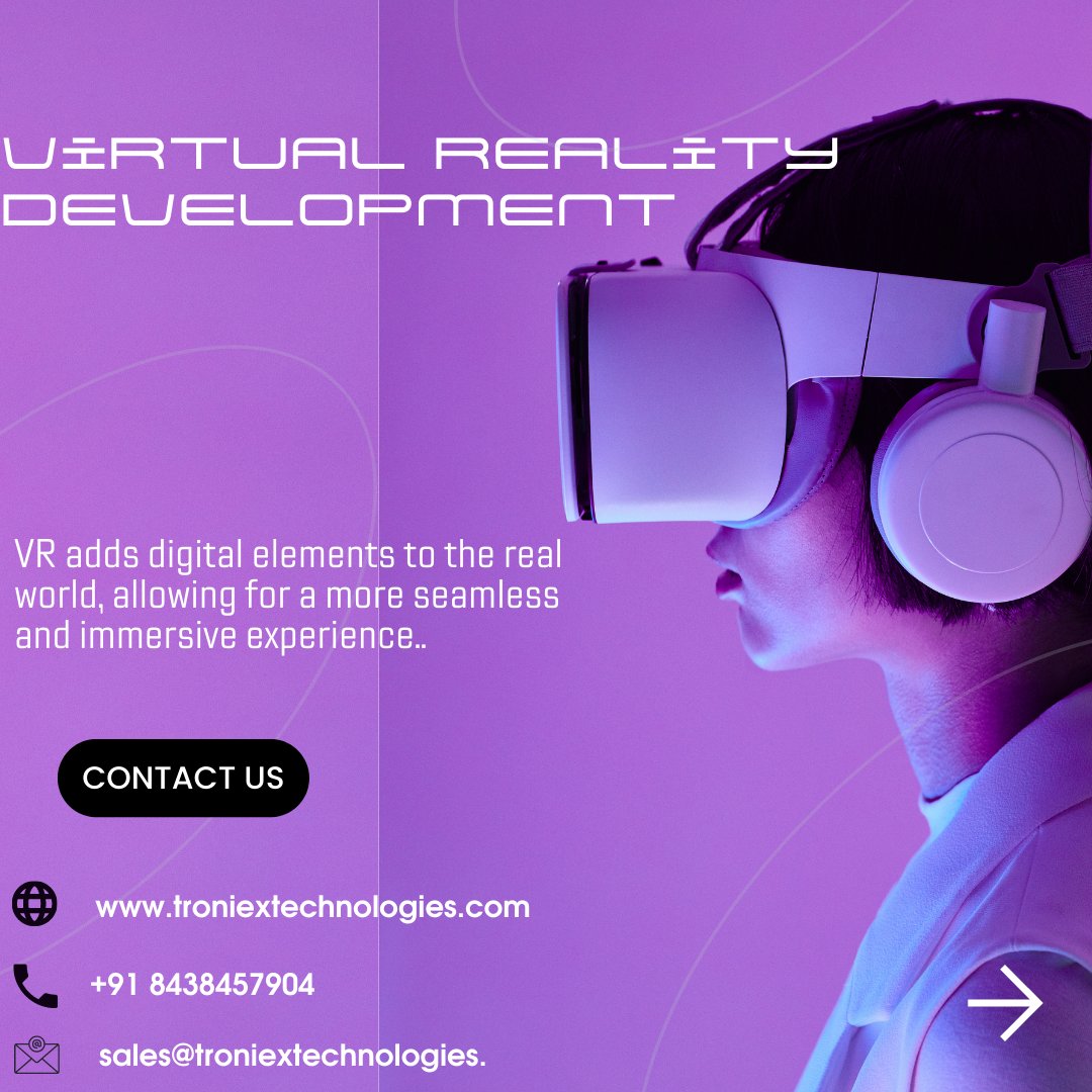 Troniextech's tweet photo. #vrdevelopment #vrdevelopmentservice #vrdevelopmentcompany #vrdevelopmentservicecompany #virtualrealitydevelopment https://t.co/WBwQVMnhmd