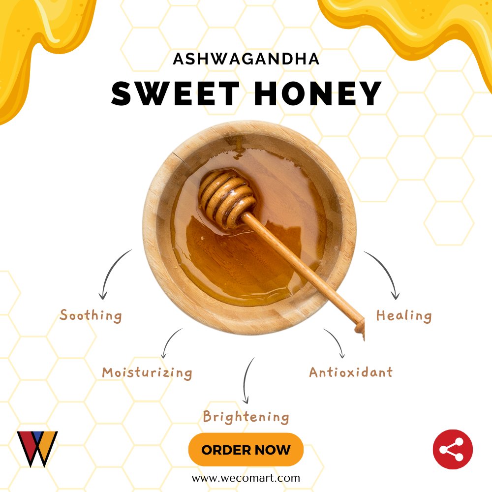 wecomart's tweet photo. Boost your well-being with the perfect blend of Ashwagandha and honey. Our Ashwagandha Honey is packed with antioxidants and adaptogenic properties that promote relaxation and vitality. Elevate your health routine! 🌱🍯

Order Now: https://t.co/7zQa7FkeJ2
.
#AshwagandhaHoney https://t.co/DBqpDkyn5n