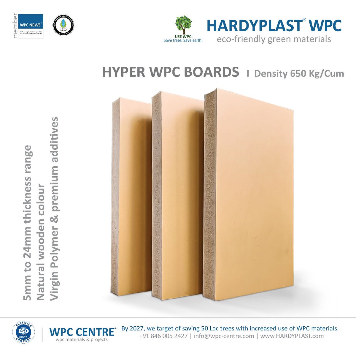 HARDYPLAST's tweet image. Hyper WPC boards by HARDYPLAST, India.

#wpcboard #wpcdeck #wpcfurniture
