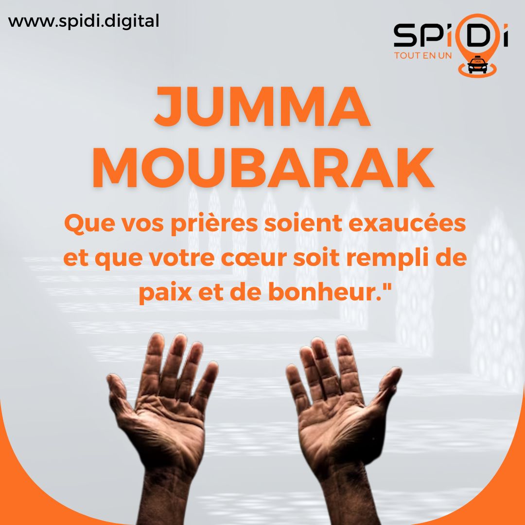 Jumma Moubarak !  
spidi.digital 
#spidi #Mali #food #bamako #orderonline #deliveryday #Africa #African #africanstyle #black #newbusinessalert #blackworkers #aplliances #fastlife #Restaurant #supermarché #Jummah_Kareem #collection2023 #JummahMubarak