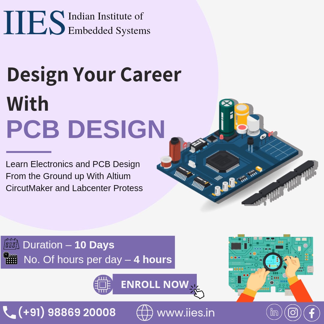 IIES_Bangalore's tweet image. Design Your Career With PCB DESIGN ....
Apply Now : iies.in/crash-courses/…
.
.
.
#embeddedsystems #embeddedprogramming #embeddedprojects #pcbdesign