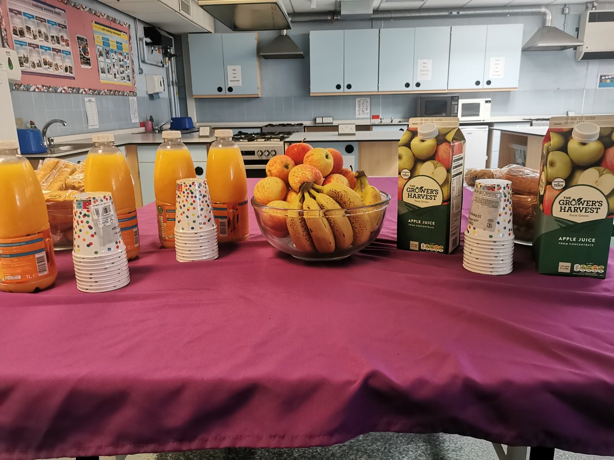 OutwoodHaydock's tweet photo. #LearningStarbreakfast all set up for Ghana and Miss Norman this morning to celebrate their win as #LearningStar Champions '22-23 π¬ππ#teamhaydock #OutwoodFamily https://t.co/ZCDYnWk9XC