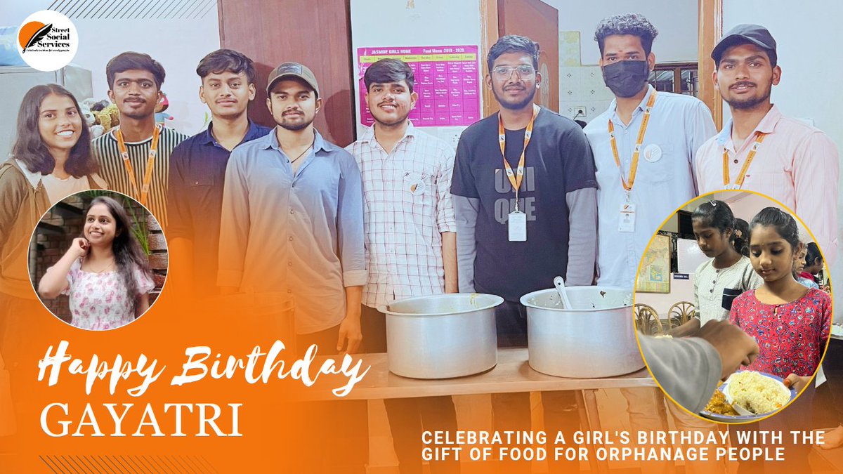Streetsocialse1's tweet photo. CELEBRATIONS OF BIRTHDAY 🎂 OF GAYATRI GARU WITH ORPHANAGE CHILDREN'S 🤗.
TEAM SSS💪🧡
HAPPIEST SMILES ON THEIR FACES..☺️
WATCH THE VIDEO👇
https://t.co/zUl3YHNB6F https://t.co/qWj9Xv7nXi