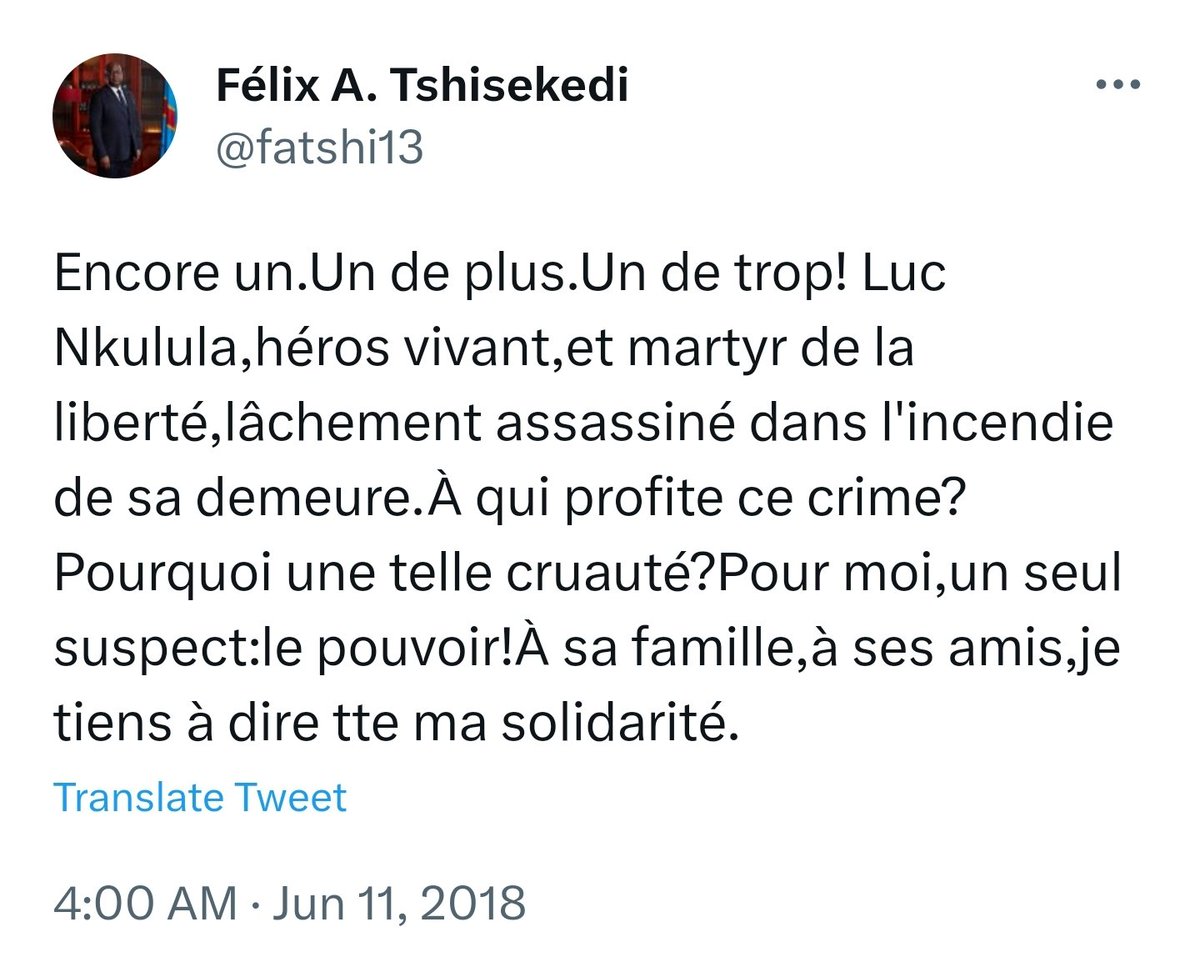 👇👇👇Kabila était accusé, il est temps aussi d'assumer.