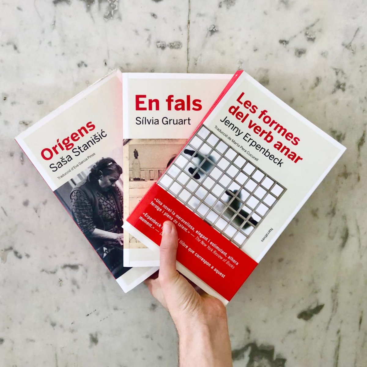 angleeditorial's tweet photo. Seguim el viatge literari per contrades diverses: avui, Alemanya. Els vostres guies de confiança seran Saša  Stanišić (per Eva Garcia Pinos), Jenny Erpenbeck (per Marta Cucurell) i Sílvia Gruart. https://t.co/5c4IBPwG8u