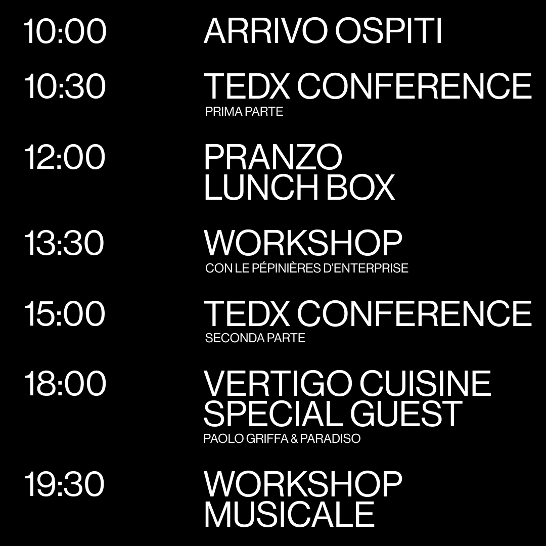 Nel primo pomeriggio del #tedxcourmayeur, insieme ai #team dell' <a href="/iaraosta/">Institut Agricole Régional</a> e di Mavel,  saremo alla guida di un #workshop nel quale voi sarete i protagonisti! 
 📝Cosa aspettate ad iscrivervi? I posti sono limitati!  Maggiori informazioni a 👉 eventbrite.com/e/biglietti-te…