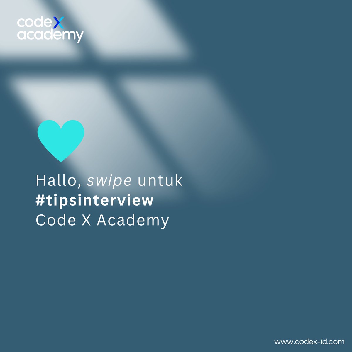 codexacademyid's tweet image. [tips]

ada tips nih untuk kamu yang masih bingung atau pernah gagal saat interview online..

jangan lupa disimak dan dipraktekkan ya.. GOODLUCK!

#codexacademy #interviewonline #tips #bootcampit #onlinebootcamp
