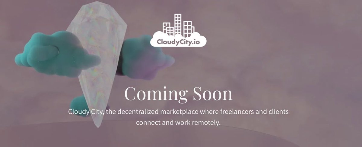 If you want to be first to know when CloudyCity makes developments, check out our landing page and sign up to get updates ☁️

#startup #web3