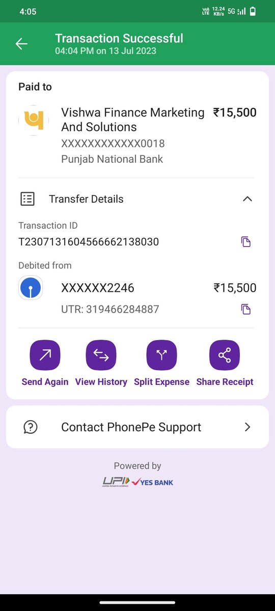 gaikwadsam01's tweet photo. @Cyberdost @AmitShah @g20org @HMOIndia @PIBHomeAffairs @MIB_India @DDNewslive @airnewsalerts @mygovindia @G20_Bharat @MEAIndia @NICMeity See this matter @Cyberdost 
Everyday they scammed no. Of people this will stop and Plz initiate my refund🙏😭🙏 https://t.co/l6rctG44V8