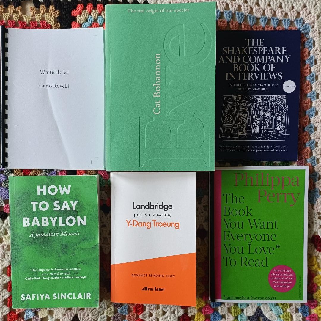 CaroSanderson's tweet image. My @thebookseller #nonfiction October Editor&apos;s Choices are books by Adam Biles @Shakespeare_Co @catbohannon @pcaruanagalizia @gracedent @tweetTimHubbard @QcMansfield @Philippa_Perry @carlorovelli @SafiyaSinclair Y-Dang Troeung (a few proofs missing)