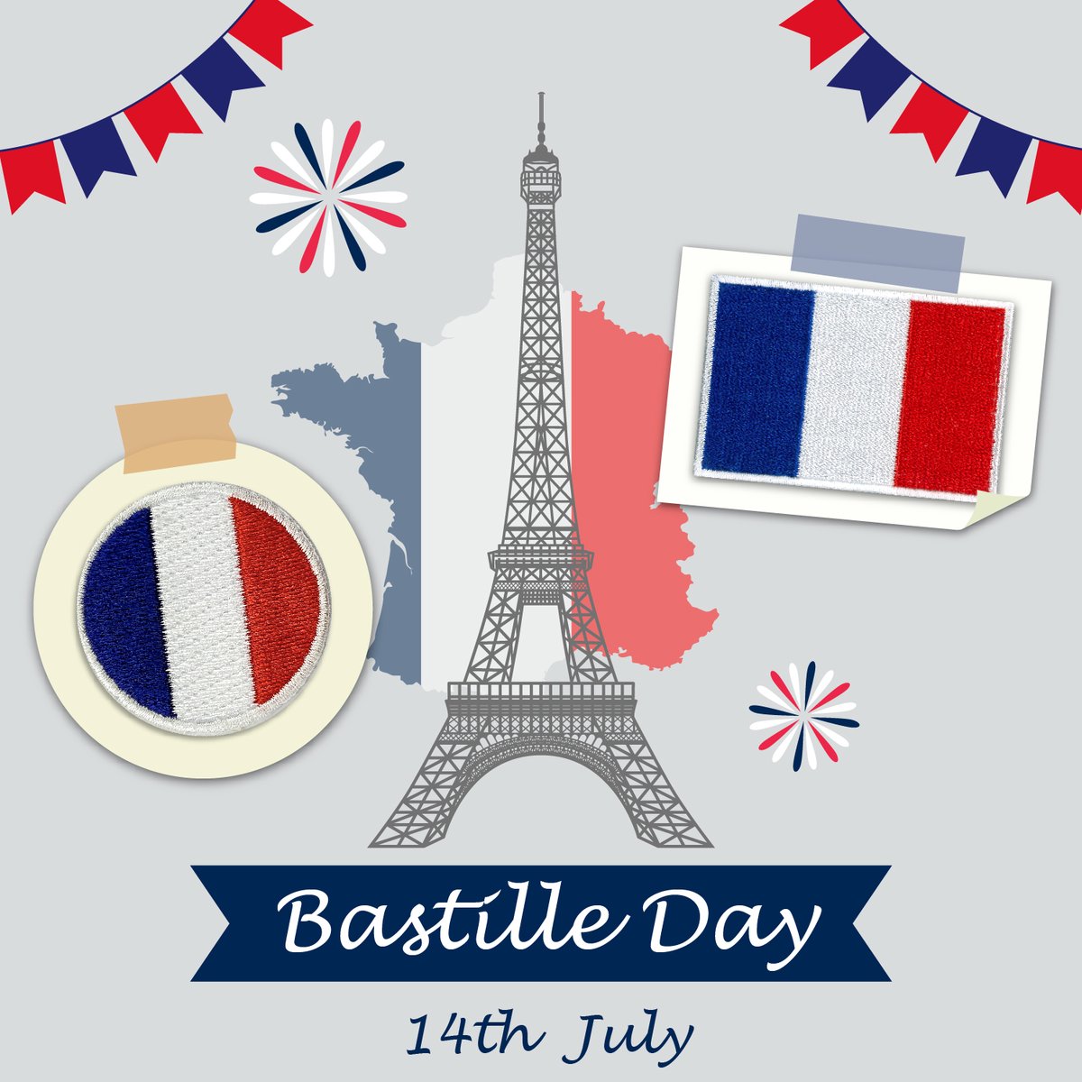 🇫🇷 Happy Bastille Day！🗼
#ViveLaFrance #vivelafrance🇫🇷 #bastilleday #france #embroidery #embroideryart #flag #flagpatch #patch #customized #custom #irononpatch #sewon #gift