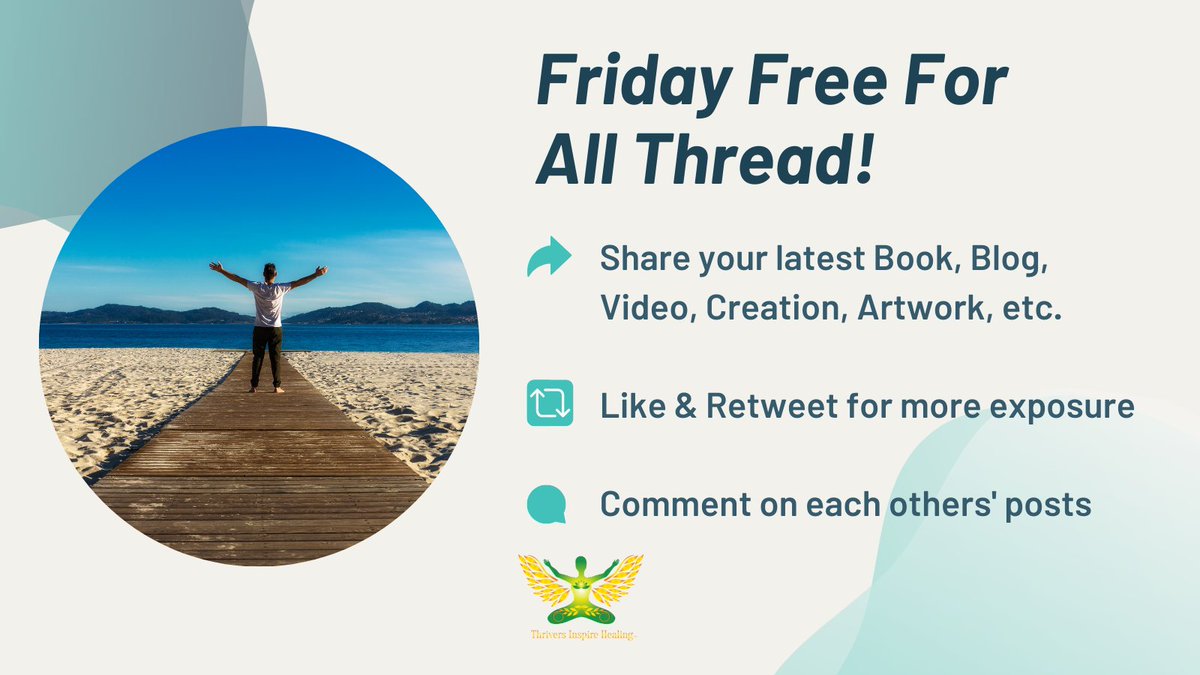ThriversInspire's tweet photo. 🎉Happy Free for All Friday!🎉

❤️ Share your latest #Book, #Blog, #Website, #Poetry, #Artwork, #CreativeProject, #Video, etc. and leave comments for one another!  

❤️ Follow, Like &amp; Retweet for more exposure!
#WritingCommunity #WritersLift #Blogger #Author #Artists #Creators https://t.co/xHwzsqvmFg