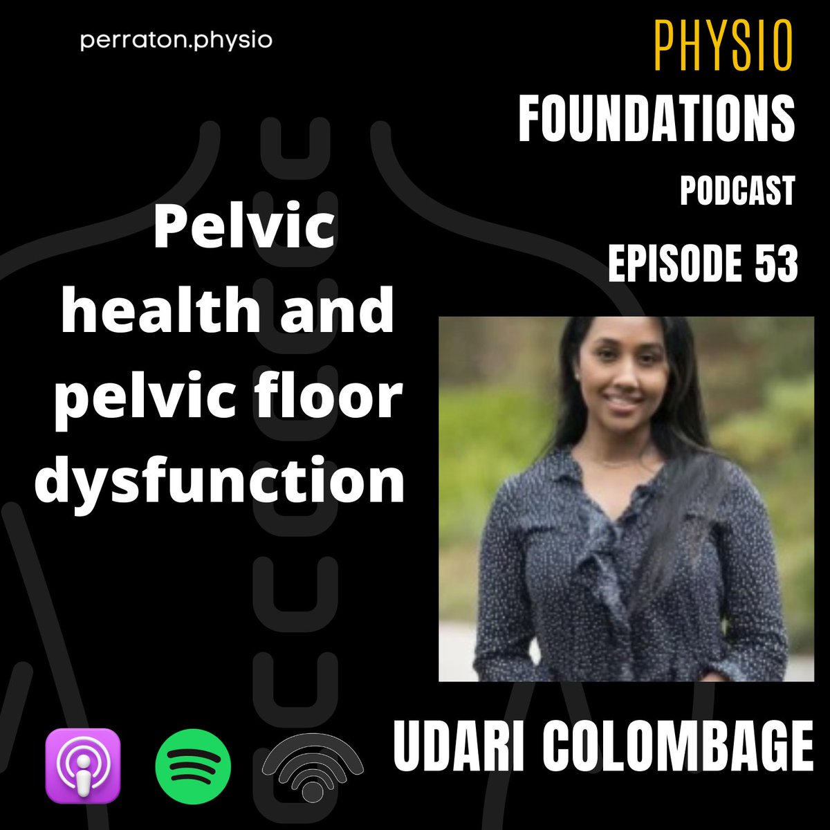 Dr Udari Colombage from Monash University Physiotherapy joined me on the Physio Foundations podcast this week to talk about pelvic health and pelvic floor dysfunction.

Thanks Udari for a great conversation 

#pelvichealth #pelvicfloorphysicaltherapy #phdjourney