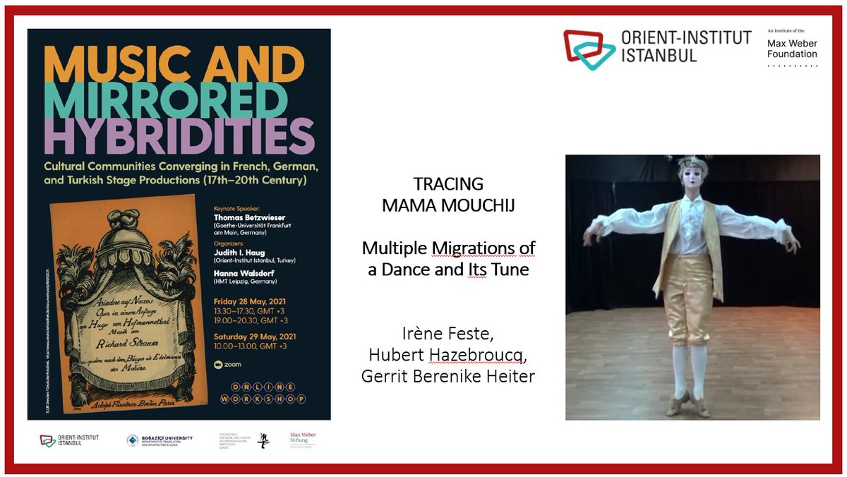 New Blog Post Baroque Dance at the Orient-Institut Istanbul: Dance Historians Explore Aspects of Orientalism “Tracing Mama mouchij – Multiple Migrations of a Dance and its Tune.” Authors: Irène Feste, Hubert Hazebroucq, Gerrit Berenike Heiter oiist.org/blog/ #oiist