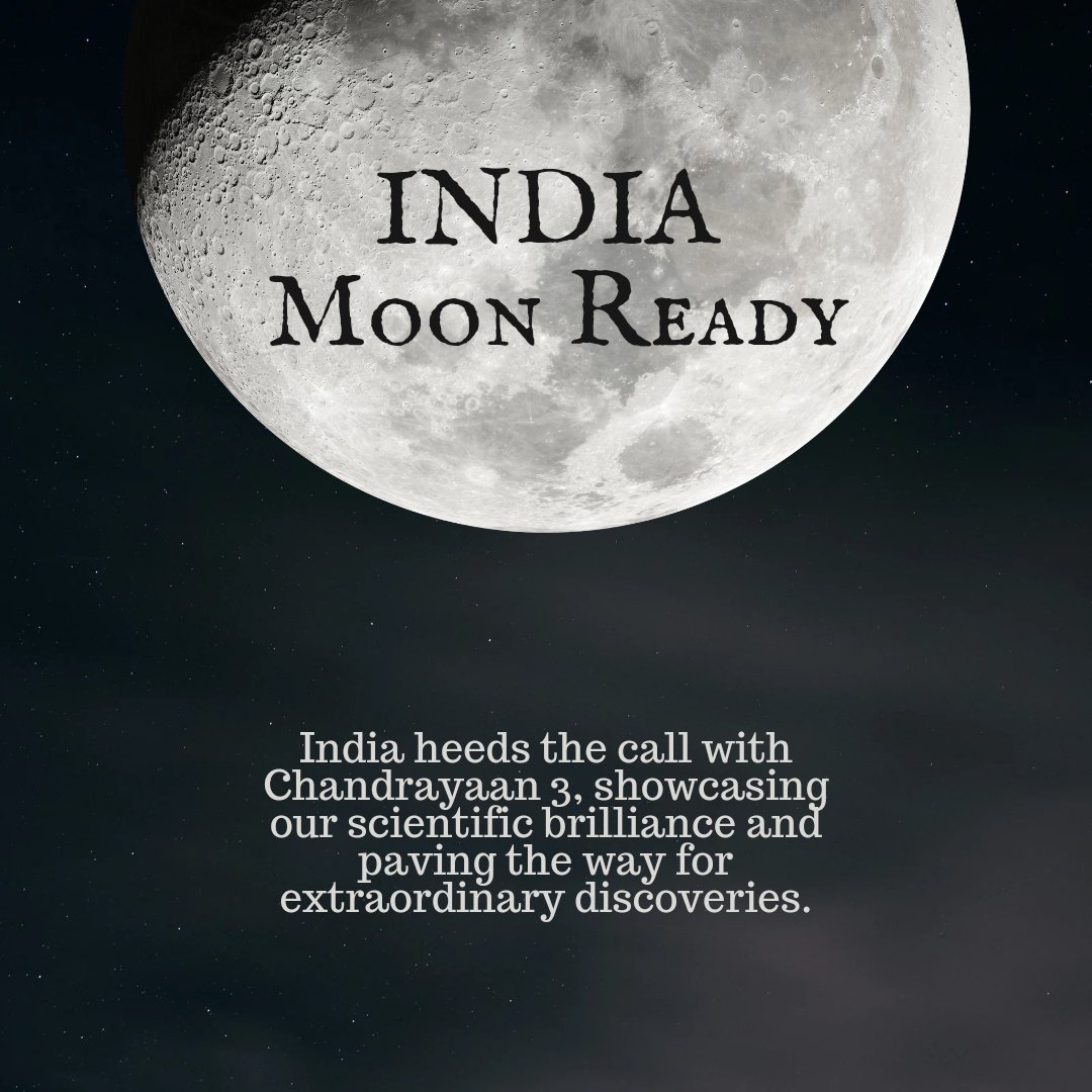 Simmiarora24's tweet image. #Chandrayaan3 #India #moonready