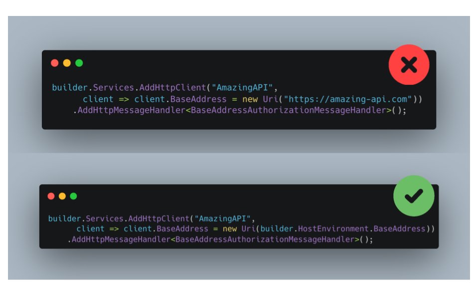 andychiare's tweet image. `BaseAddressAuthorizationMessageHandler` attaches access tokens to your outgoing HTTP requests only if the request URI is within the application's base URI
#dotnet #aspnetcore #httpclient