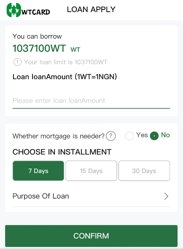 Wutong credit , easy loan😜
hope this loan function can help you when you are in trouble️

wtcard.com

#wutongloan #loan #loanofficer #nigeria #easyloan #easyloans #lagos #abuja  #baga  #texas #wtcard   #wutong31  #wtloan #btc  #usdt #wtloan #AbujaTwitterCommunity