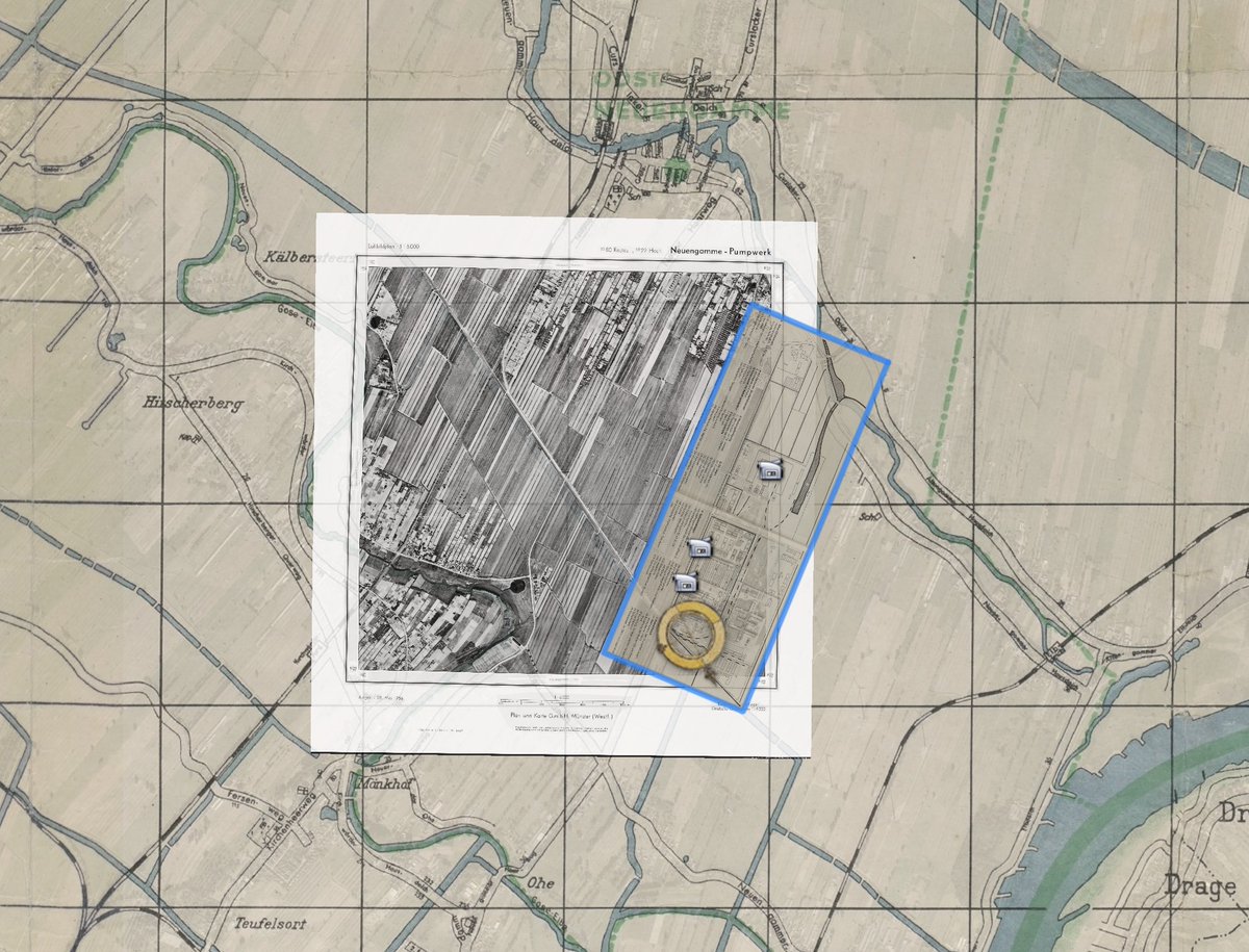 chronohh's tweet photo. @GedenkstaetteNG @StabiHH Die Überlagerung der Karte (1945) dem Lagerplan @GedenkstaetteNG und dem Luftbild (1956) in einem Multimap-ChronoLink https://t.co/uVYgQx2OAE
#geoIxD #twlz #railwayHistory #WWII #niewieder https://t.co/ZTa2PhwHxF
